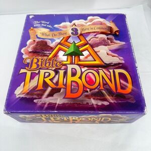 Patch Bible TriBond Board Game Religious Trivia Vintage Family Fun 1997